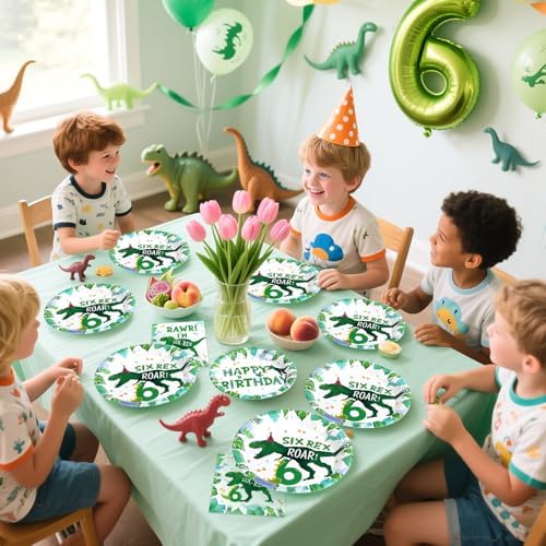 Grencian 96 Pcs Dinosaur Birthday Decorations Set