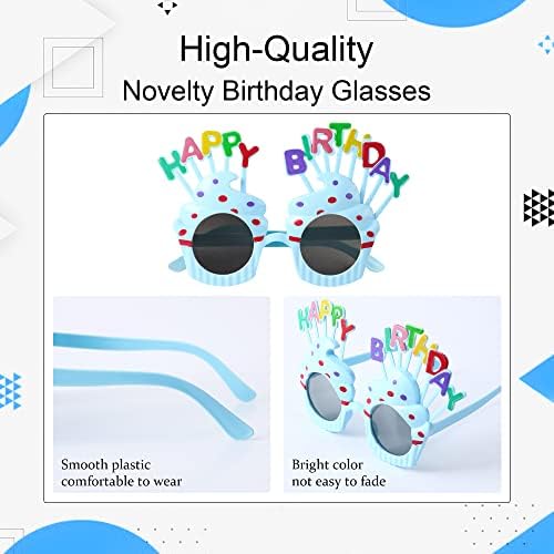 Happy Birthday Sunglasses 3 Pack for Kids and Adults