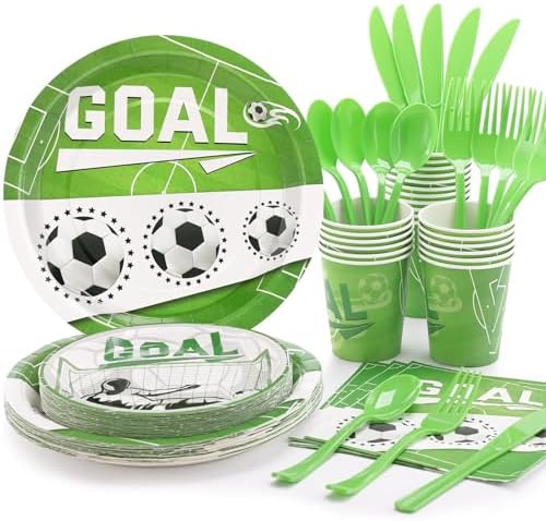 Soccer Birthday Party Decorations - 25 Guest Set