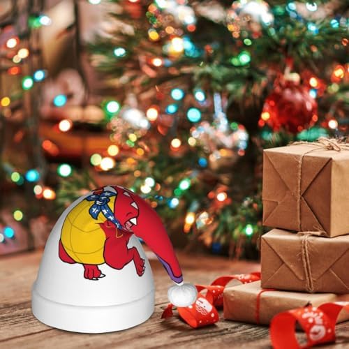 Dinosaur Santa Hat for Kids Baby Christmas Headwear