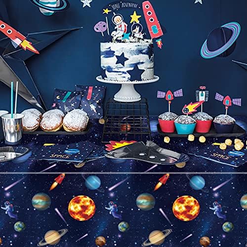 2 Pack Outer Space Tablecloths Solar System Decor