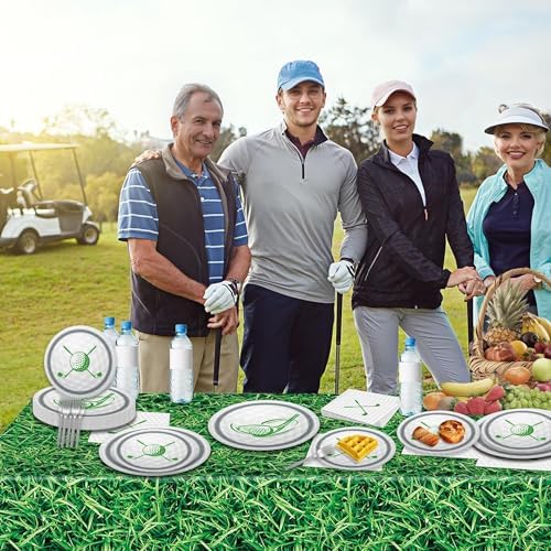 Golf Party Tableware Set for 24 Guests