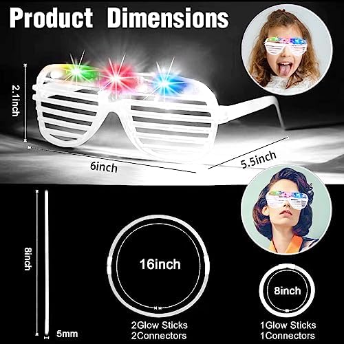 115 PCS Glow in the Dark Party Supplies