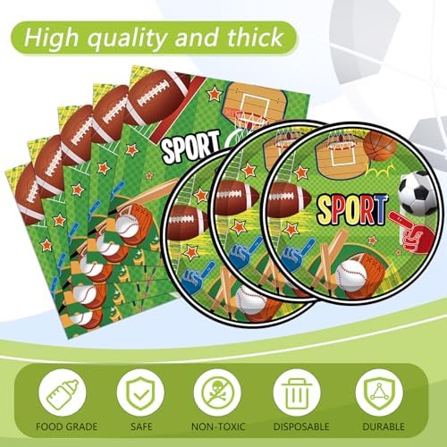 41Pcs Sports Themed Birthday Party Decorations Set