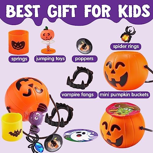 JOYIN Halloween Toy Gifts 144 PCS Trick or Treat Set