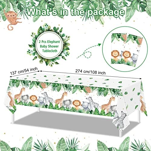 Capoda Jungle Safari Baby Shower Tableware Set 170 Pcs