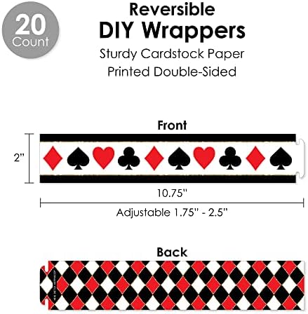 Big Dot of Happiness Las Vegas Party Favor Set - 100 Pieces