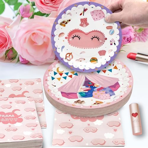 180PCS Pajama Party Decorations Set