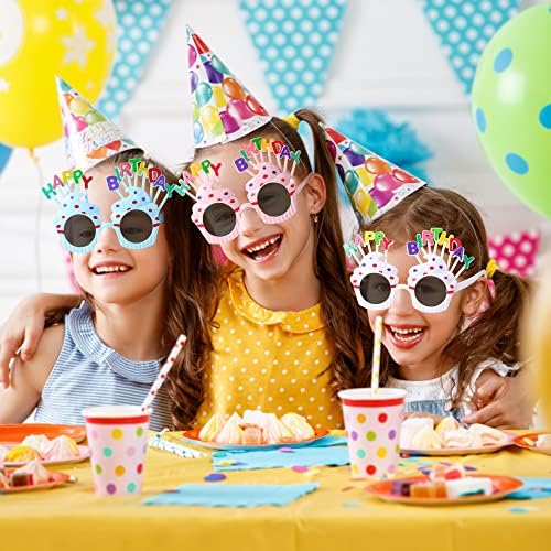 Happy Birthday Sunglasses 3 Pack for Kids and Adults