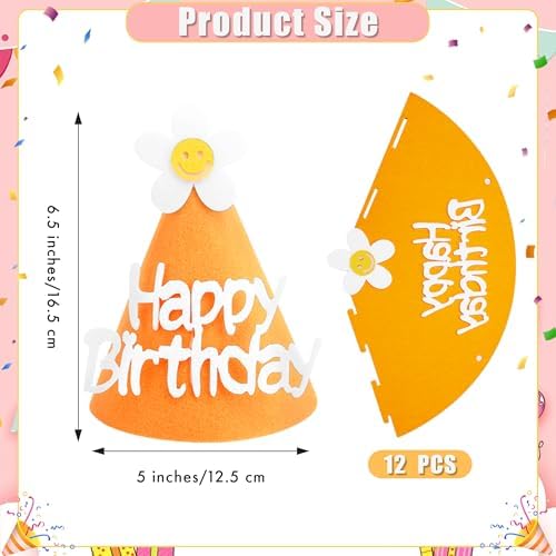 CANREVEL 12 pcs Birthday Party Hats for Kids and Adults