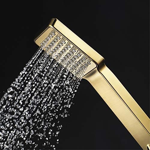 UWEREBFM Brushed Gold Handheld Shower Head Set