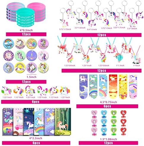 78 PCS Unicorn Party Favors for Girls