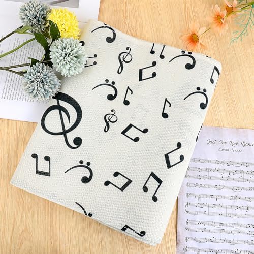 Music Notes Table Runner for Music Themed Parties