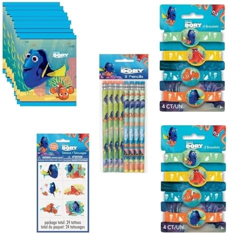 Unique Finding Dory Nemo Party Favor Bundle Pack