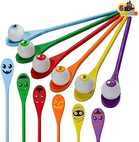 JOYIN Halloween Egg and Spoon Race Game Set