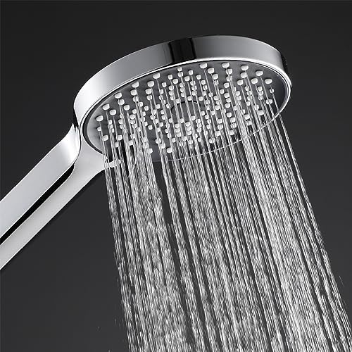 Uwerembfm Handheld Shower Head 3 Function High Pressure Chrome
