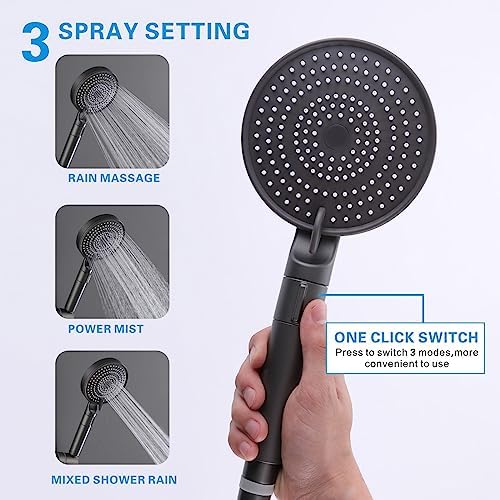 High Pressure Handheld Shower Head with 3 Modes 1