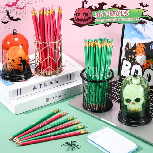 Tenceur 36 Pcs Wizard Themed Wooden Pencils