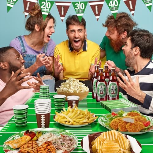 Football Party Decorations Set for 24 Guests