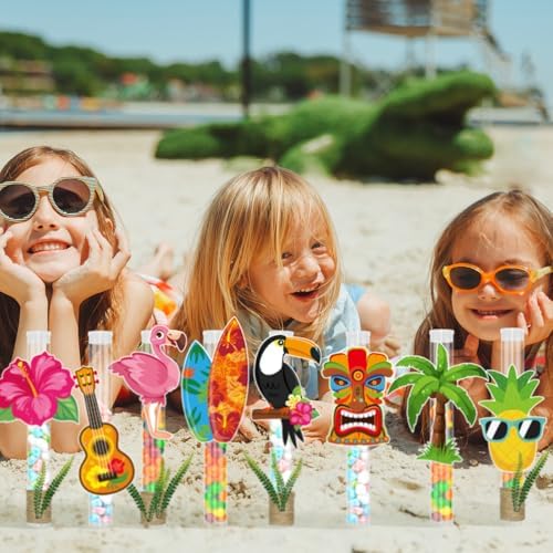 Cinrobiye 24 Pcs Tropical Party Favor Kit