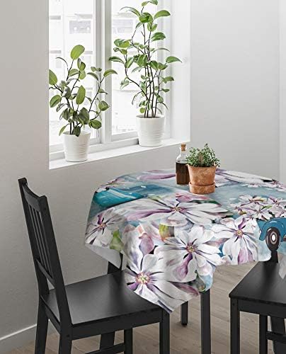 ZOE GARDEN Square Waterproof Tablecloth