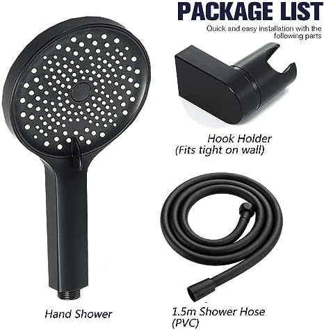 Handheld Shower Head Set with 3 Functions
