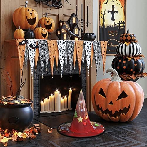Jbyjbx Christmas Carnival Halloween Witch Hat Themed Party Decor
