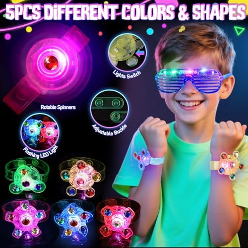 73PCS Glow in the Dark Party Supplies Set for Kids and Adults