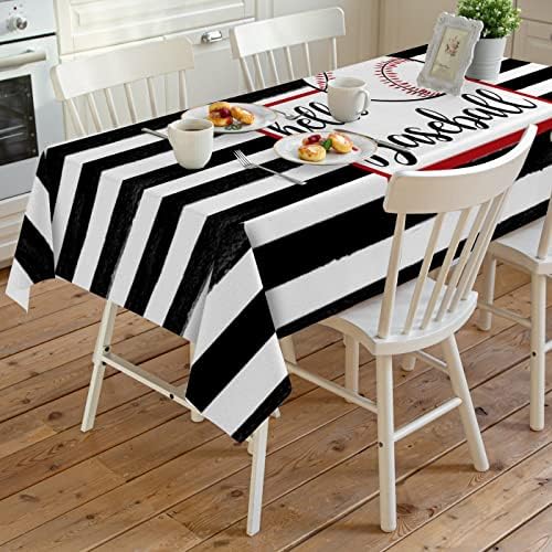 Rectangle Tablecloth Waterproof Stainproof for Dining Party Wedding