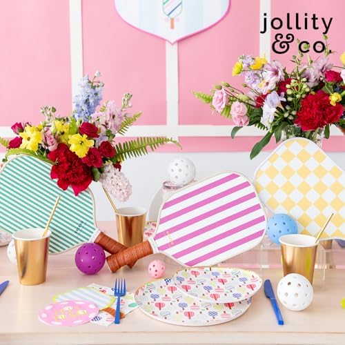 Jollity Co Pickleball Social Plates Pack of 8