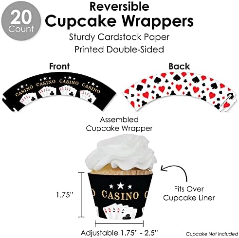 Big Dot of Happiness Las Vegas Party Favor Set - 100 Pieces