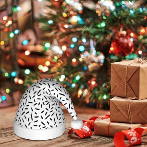 Salelf Strokes Texture Santa Hat for Kids