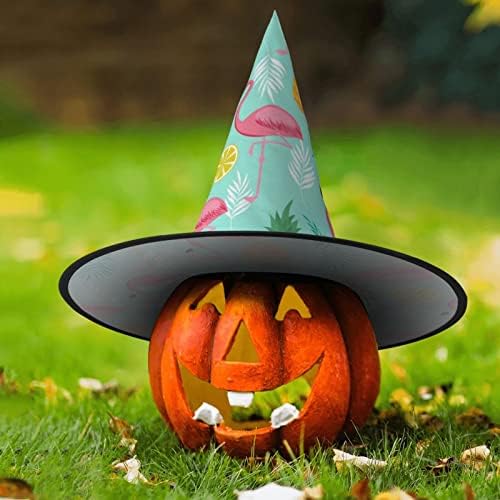 Flamingo Print Halloween Witch Hat for Parties and Cosplay
