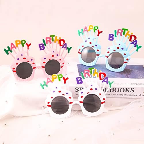 Happy Birthday Sunglasses 3 Pack for Kids and Adults