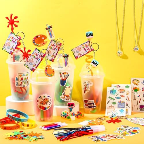 Tondiamo 206 Pcs Art Paint Party Favor Set