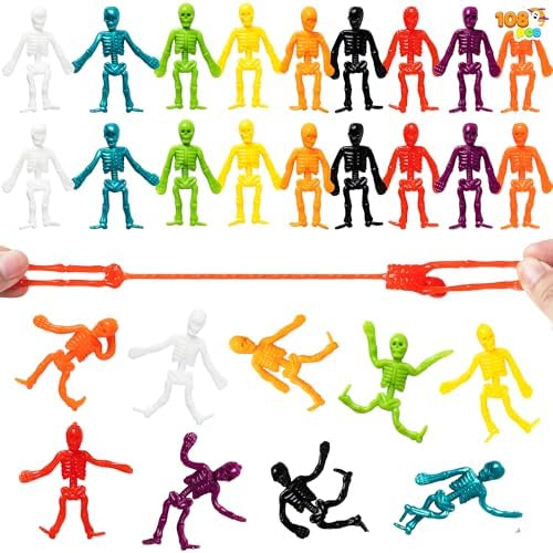 JOYIN Halloween Stretchy Skeletons 108PCS Pack