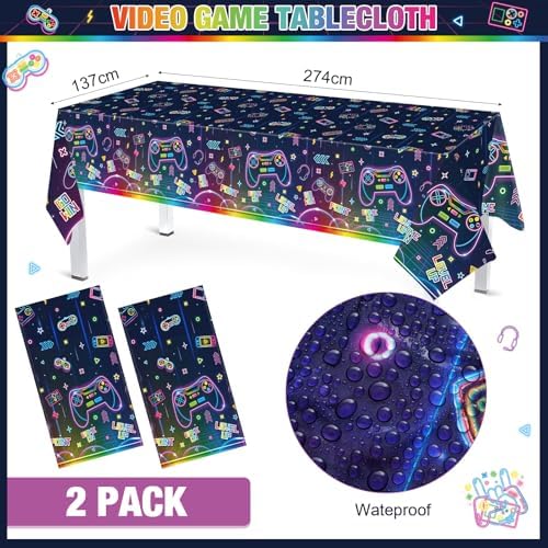 Tiamon 172 PCS Video Game Party Decor Set