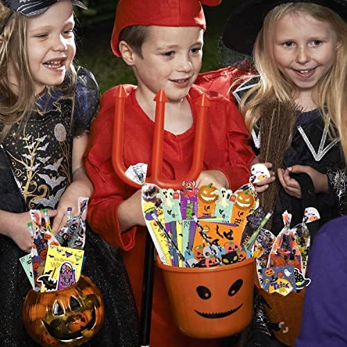 200PCS Halloween Party Favors for Kids Stationery Set