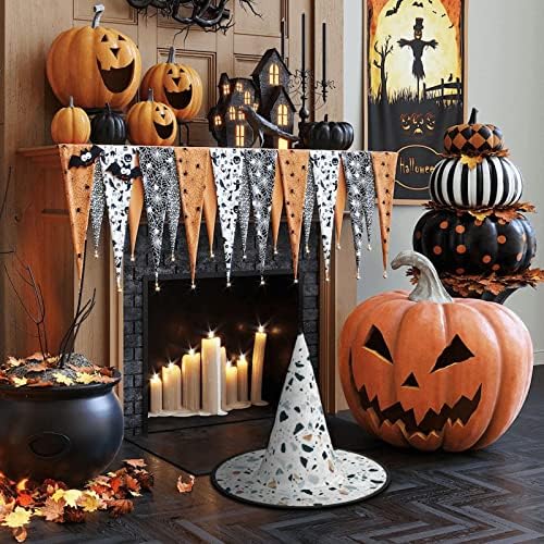 Terrazzo Marble Pastel Print Witch Party Hat