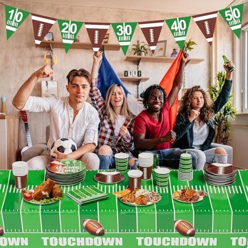 Football Party Decorations Set for 24 Guests