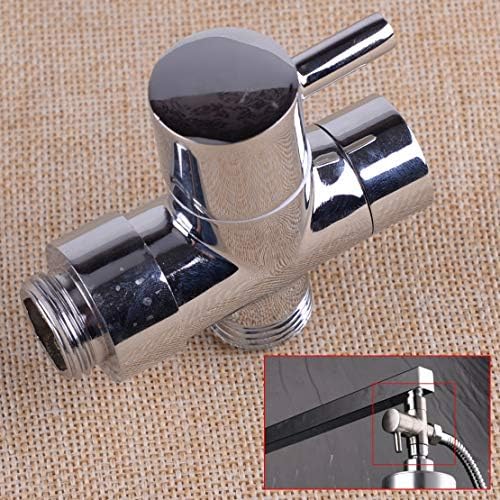 Fricgore Chrome Handheld Shower Head 3 Way Diverter T Valve
