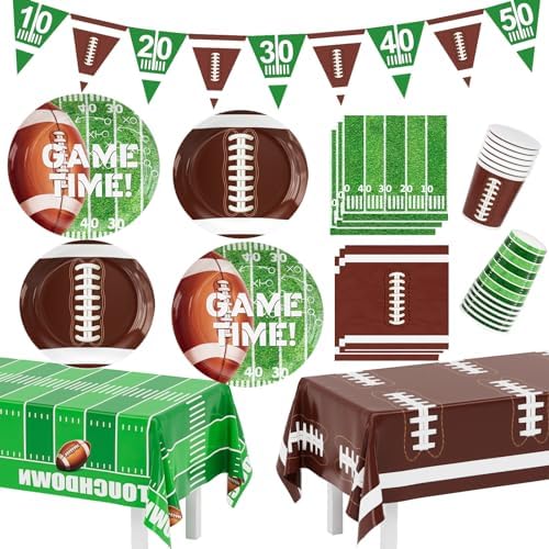 Football Party Decorations Set for 24 Guests