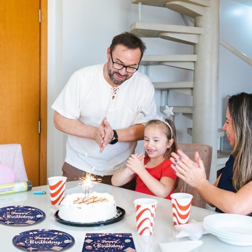 40PCS Happy Birthday Tableware Set for Boys and Girls