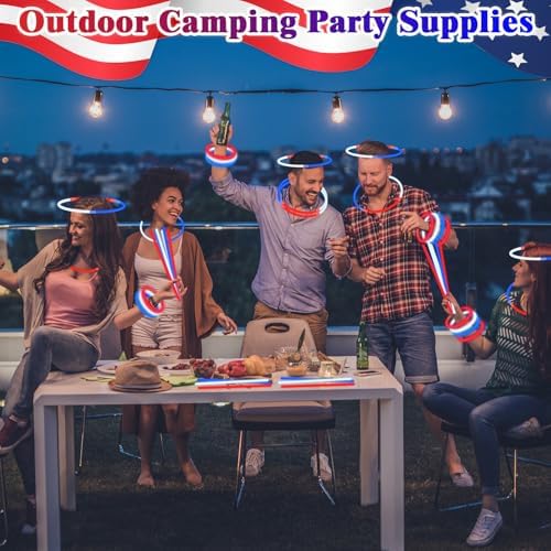 120 PCS 4th of July Glow Sticks for Kids