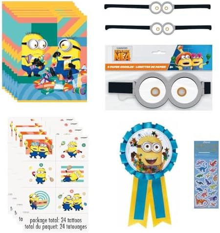 Despicable Me Birthday Party Favor Bundle Pack
