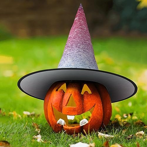 Foldable Blue Red Purple Witch Hat for Halloween Parties