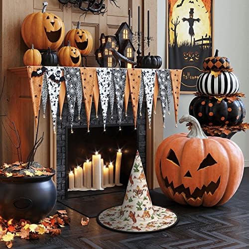 Cowboy Ride Horse Print Halloween Witch Hat for Parties and Costumes