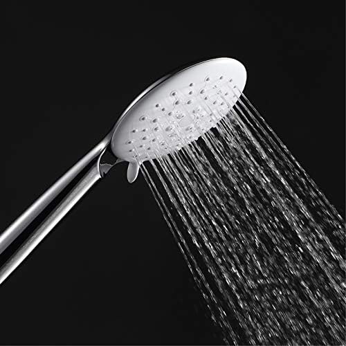 Chrome Handheld Shower Head Set with 3 Spray Modes