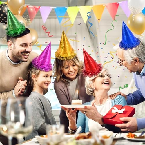 CANREVEL 12PCS Party Hats for Kids and Adults