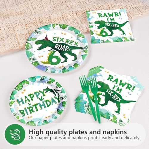 Grencian 96 Pcs Dinosaur Birthday Decorations Set